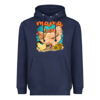 Navy mama hen with sunflowers Heavyweight Hoodie - texasbilliewilder