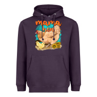 Plum mama hen with sunflowers Heavyweight Hoodie - texasbilliewilder