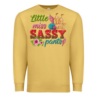 Antique Gold little miss sassy pants Premium Sweatshirt - texasbilliewilder