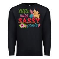 Black little miss sassy pants Premium Sweatshirt - texasbilliewilder