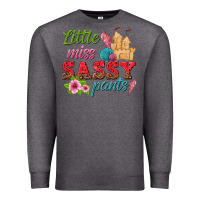 Charcoal Heather little miss sassy pants Premium Sweatshirt - texasbilliewilder