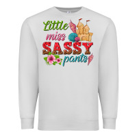 Dove Grey little miss sassy pants Premium Sweatshirt - texasbilliewilder
