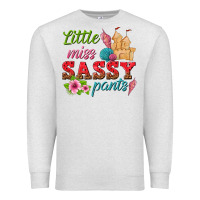 Oatmeal Heather little miss sassy pants Premium Sweatshirt - texasbilliewilder