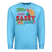 Ocean Blue little miss sassy pants Premium Sweatshirt - texasbilliewilder