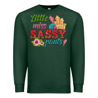 Sports Green little miss sassy pants Premium Sweatshirt - texasbilliewilder