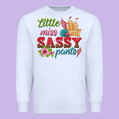 Little Miss Sassy Pants Premium Sweatshirt Designed By Texasbilliewilder