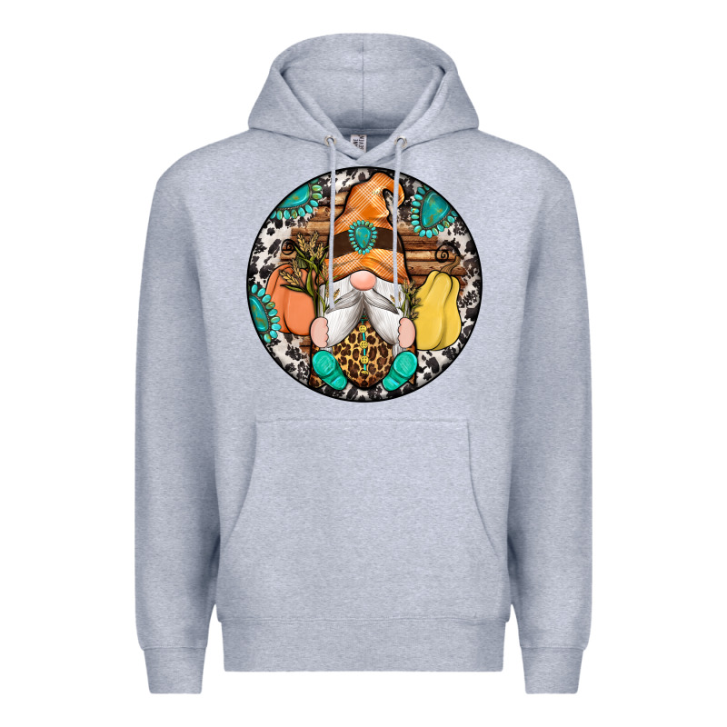 Fall Gnomes Round Earrings 1 Premium Hoodie by Artiststas | Teevron