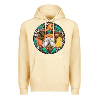 Pina Colada fall gnomes round earrings 1 Premium Hoodie - Artiststas