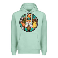 Seafoam fall gnomes round earrings 1 Premium Hoodie - Artiststas