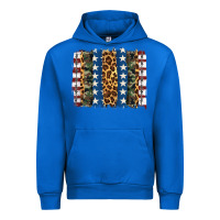 Cobalt usa army pattern brushstroke Urban Hoodie - Artiststas