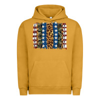 Pigment Peanut Butter usa army pattern brushstroke Urban Hoodie - Artiststas
