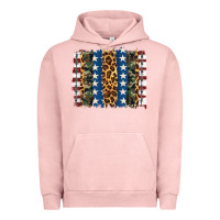 Pigment Salmon usa army pattern brushstroke Urban Hoodie - Artiststas