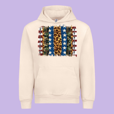 Usa Army Pattern Brushstroke Urban Hoodie Designed By Artiststas