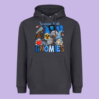 Scannin' With My Gnomies Heavyweight Hoodie Designed By Zillion Design Studio