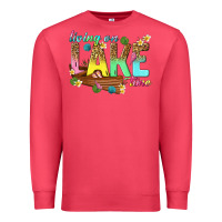 Cardinal living on lake time Premium Sweatshirt - texasbilliewilder