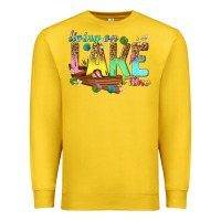 Lemon living on lake time Premium Sweatshirt - texasbilliewilder
