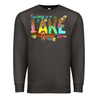 Smoke living on lake time Premium Sweatshirt - texasbilliewilder