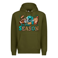 Army Green tis the season american football Premium Hoodie - Jasminsmagicworld