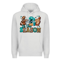 Dove Grey tis the season american football Premium Hoodie - Jasminsmagicworld