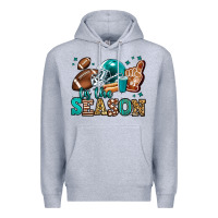 Heather Grey tis the season american football Premium Hoodie - Jasminsmagicworld