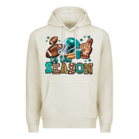 Oatmeal Heather tis the season american football Premium Hoodie - Jasminsmagicworld