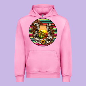 Horseshoe Circle Urban Hoodie Designed By Jahusdesignshop