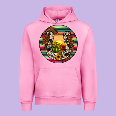 Horseshoe Circle Urban Hoodie Designed By Jahusdesignshop