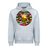 Heather Grey horseshoe circle Urban Hoodie - JahusDesignShop