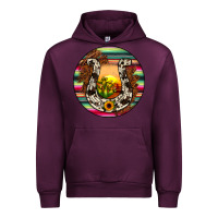 Mauve Wine horseshoe circle Urban Hoodie - JahusDesignShop