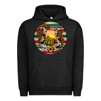 Pigment Black horseshoe circle Urban Hoodie - JahusDesignShop