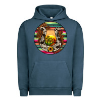 Pigment Midnight Navy horseshoe circle Urban Hoodie - JahusDesignShop