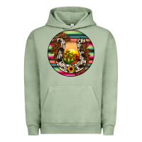 Pigment Oil Green horseshoe circle Urban Hoodie - JahusDesignShop