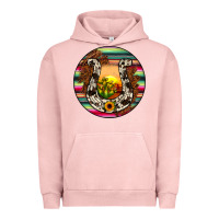 Pigment Salmon horseshoe circle Urban Hoodie - JahusDesignShop