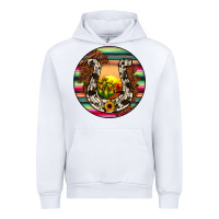 White horseshoe circle Urban Hoodie - JahusDesignShop