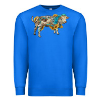 True Royal charolais bull with sunflowers and gemstone western patterns Premium Sweatshirt - RanaPortraitStore