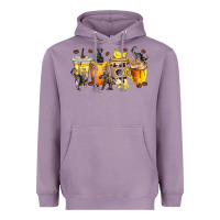 Lavender monkey coffee cups Heavyweight Hoodie - texasbilliewilder