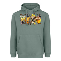 Sage monkey coffee cups Heavyweight Hoodie - texasbilliewilder