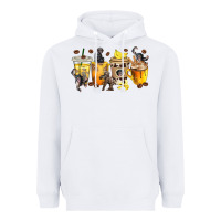 White monkey coffee cups Heavyweight Hoodie - texasbilliewilder