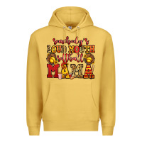 Antique Gold somebody's loud mouth softball mama Premium Hoodie - Jasminsmagicworld