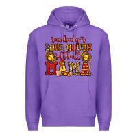 Purple somebody's loud mouth softball mama Premium Hoodie - Jasminsmagicworld
