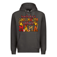 Smoke somebody's loud mouth softball mama Premium Hoodie - Jasminsmagicworld