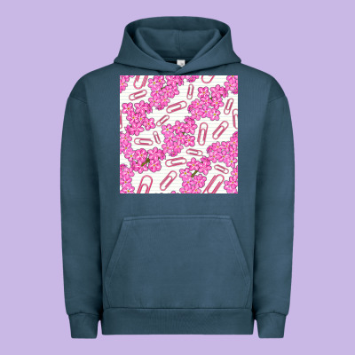 Floral School Seamless Pattern Urban Hoodie Designed By Bundleandbundleshop