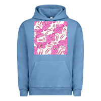Pigment Pebble Blue floral school seamless pattern Urban Hoodie - BundleAndBundleShop