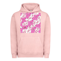Pigment Salmon floral school seamless pattern Urban Hoodie - BundleAndBundleShop