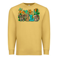 Antique Gold keep it wild Premium Sweatshirt - Zillion Design Studio