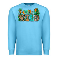 Ocean Blue keep it wild Premium Sweatshirt - Zillion Design Studio