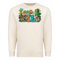 Sandshell keep it wild Premium Sweatshirt - Zillion Design Studio
