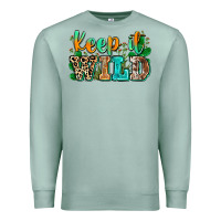 Seafoam keep it wild Premium Sweatshirt - Zillion Design Studio