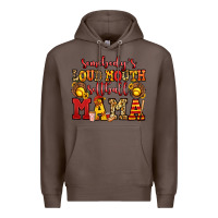 Coffee somebody's loud mouth softball mama Premium Hoodie - Jasminsmagicworld
