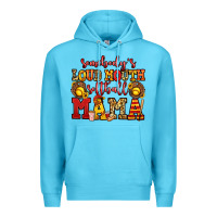 Ocean Blue somebody's loud mouth softball mama Premium Hoodie - Jasminsmagicworld